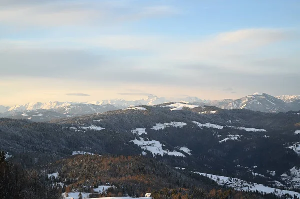 Beautiful View Mountains Winter — Stock Photo, Image