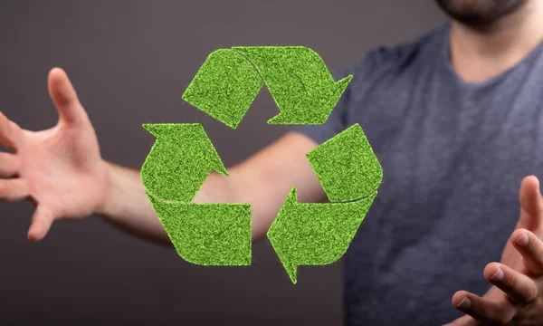 Έννοια Της Ανακύκλωσης Οικολογία Και Περιβάλλον — Φωτογραφία Αρχείου