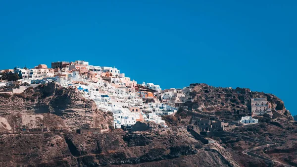 Schöner Blick Auf Die Stadt Santorini Griechenland — Stockfoto