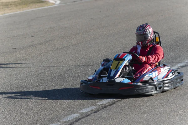 Vista Del Campeonato Karting —  Fotos de Stock