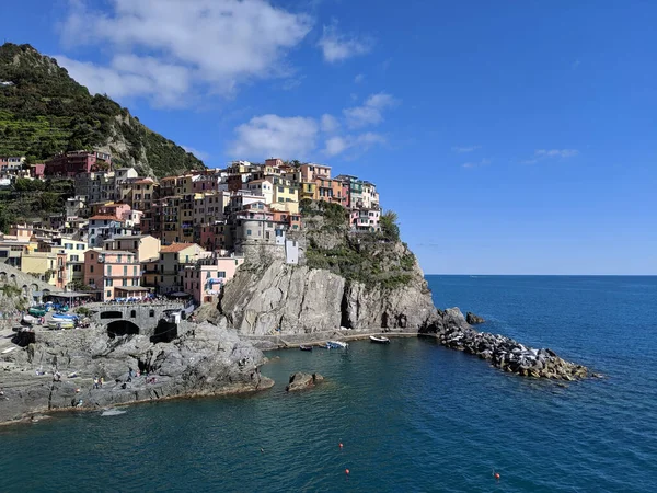Manarola Cinque Terre Italsko Červen 2019 Pohled Město Vernazza Liguria — Stock fotografie
