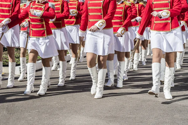 Danse Basque Traditionnelle Dans Festival Folklorique — Photo