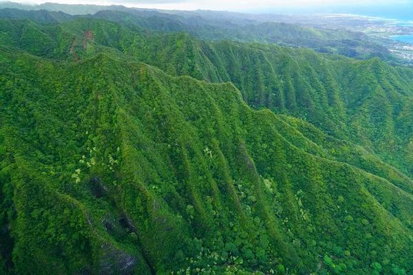 Vista Aerea Delle Montagne Mattino — Foto Stock