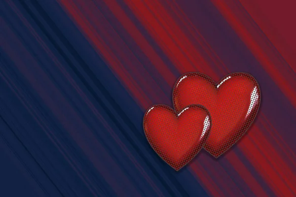 Abstract Background Red Hearts — Stock Photo, Image