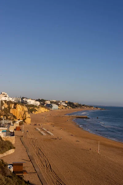 Gyönyörű Kilátás Nyílik Strandra Algarve Portugália — Stock Fotó