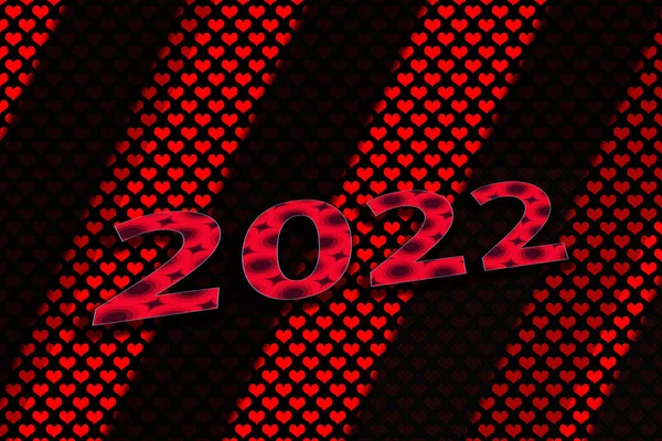 Abstracte Achtergrond Met Nummers 2022 — Stockfoto