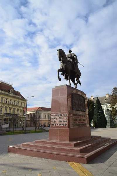 Пам Ятник Міста Столиці Штату Найбільш Густонаселеного Року — стокове фото