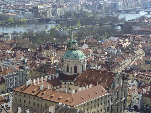 Εναέρια Άποψη Της Prague Τσεχία — Φωτογραφία Αρχείου