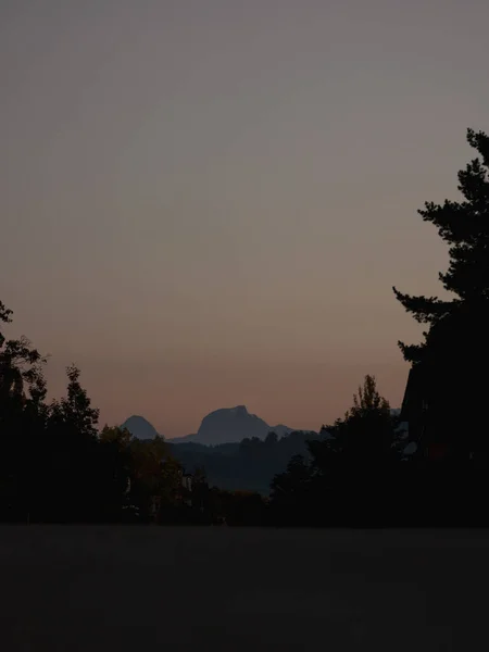 美しい夕日の景色風景 — ストック写真