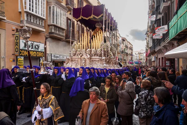 Andalucia Nazarenos Procession Holy Week Semana Santa — Stock Photo, Image