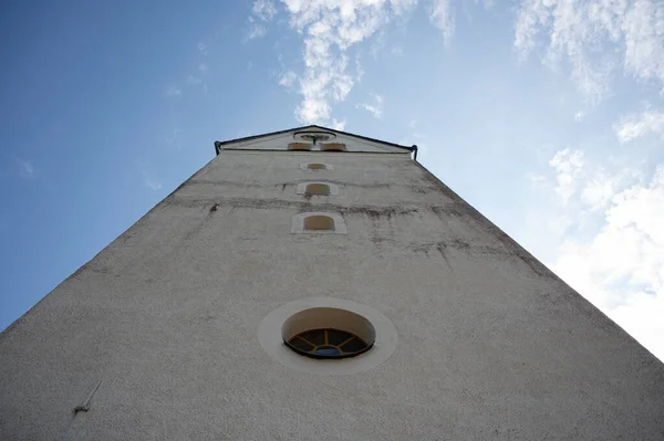 Város Legszebb Égboltja Templomának Tornya — Stock Fotó