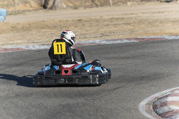 Widok Mistrzostw Karting — Zdjęcie stockowe