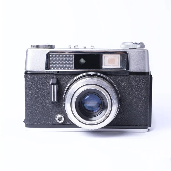 Beyaz Arkaplanda Izole Edilmiş Eski Model Kamera — Stok fotoğraf