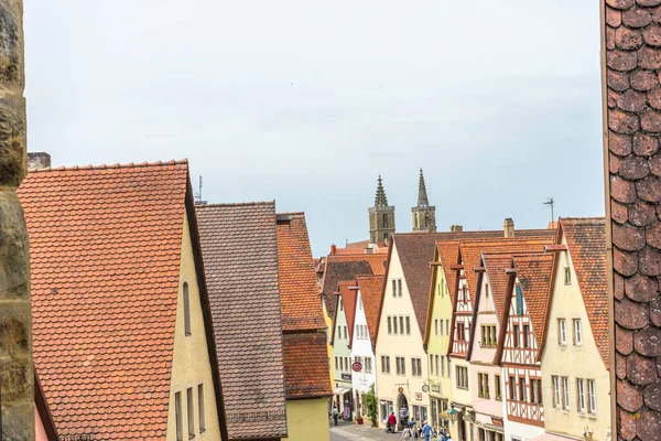 독일의 전통적 건물들이 도시의 아름다운 — 스톡 사진