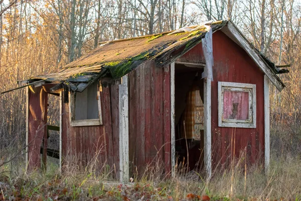 Altes Holzhaus Dorf — Stockfoto