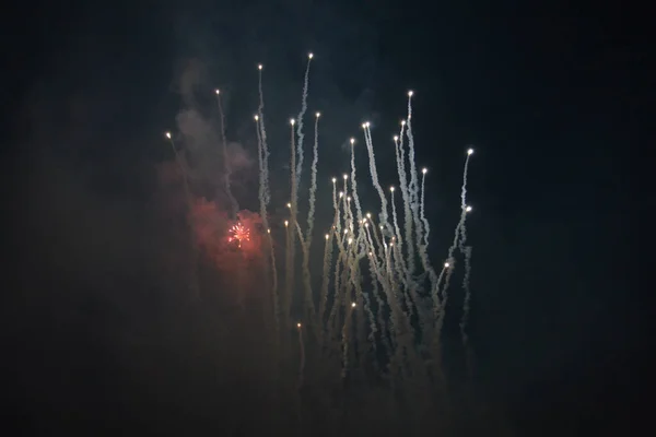 Fireworks Night Sky — Stock Photo, Image