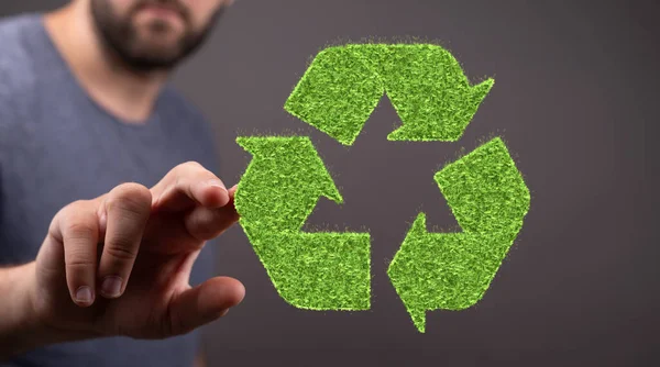 Konzept Aus Recycling Umweltfreundlichkeit Recycling Ökologie Und Umwelt — Stockfoto