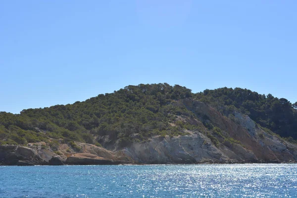 Côte Rocheuse Vue Sur Mer — Photo