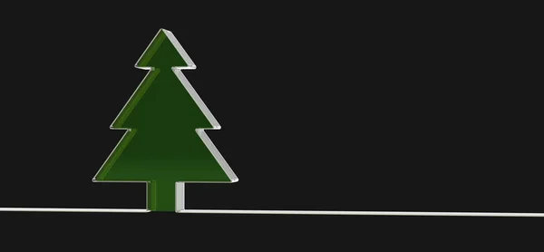 Christmas Tree Vector Illustration — 스톡 사진