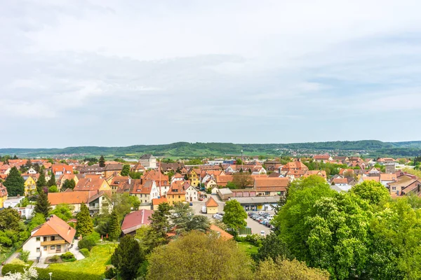 Beautiful View City Traditional German Houses Buildings — Stock Photo, Image