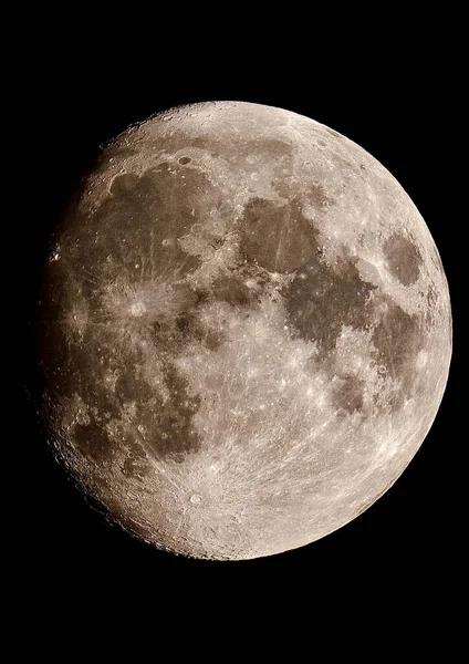 Luna Nel Cielo Notturno — Foto Stock