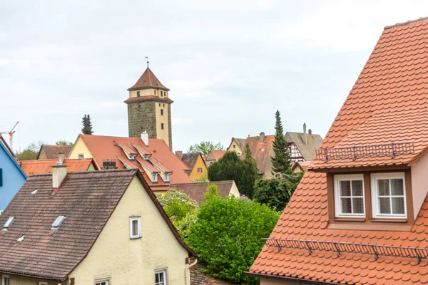 Чудовий Вид Місто Традиційними Німецькими Будинками Будівлями — стокове фото
