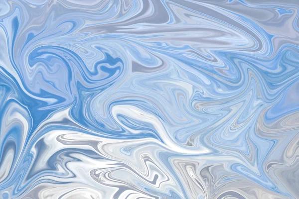 Niebieskie Marmurowe Tło Abstrakcyjna Płynna Tekstura — Zdjęcie stockowe