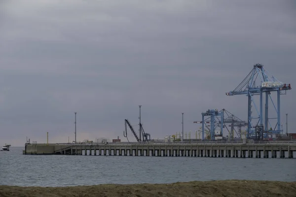 Vrachtschip Haven Van Riga — Stockfoto