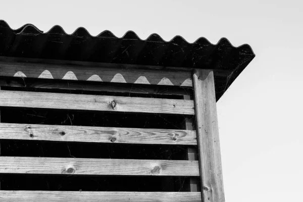 Wooden Roof Fence — Stock Photo, Image