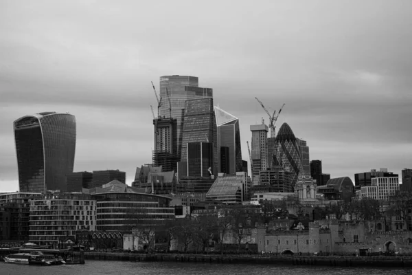 ロンドン 2019年9月頃 ニューヨークの金融街のスカイライン — ストック写真