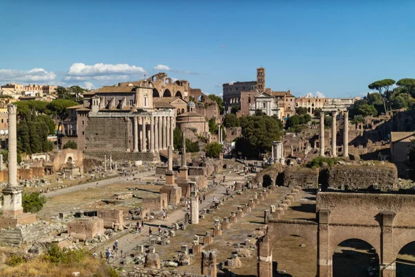Roma Itália Junho 2017 Ruínas Fórum Romano Cidade Jerash — Fotografia de Stock