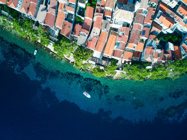 Aerial View City Island Mediterranean Sea North State Israel — Stock Photo, Image