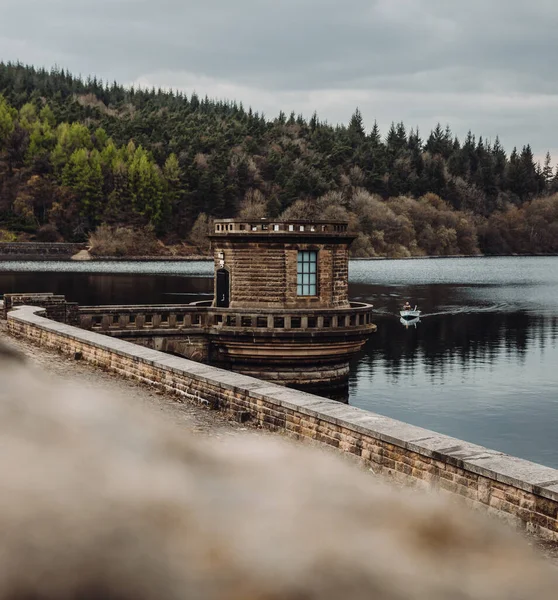 Krásný Výhled Jezero Lese — Stock fotografie