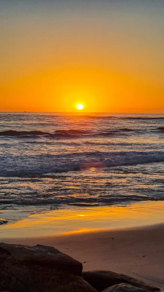 Hermoso Atardecer Playa —  Fotos de Stock