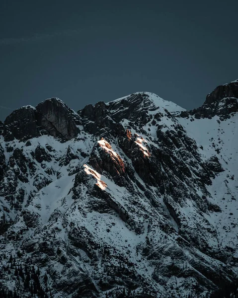 Hermoso Paisaje Montaña Con Nieve — Foto de Stock