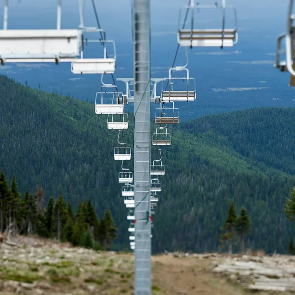 Blick Auf Die Seilbahn Den Bergen — Stockfoto