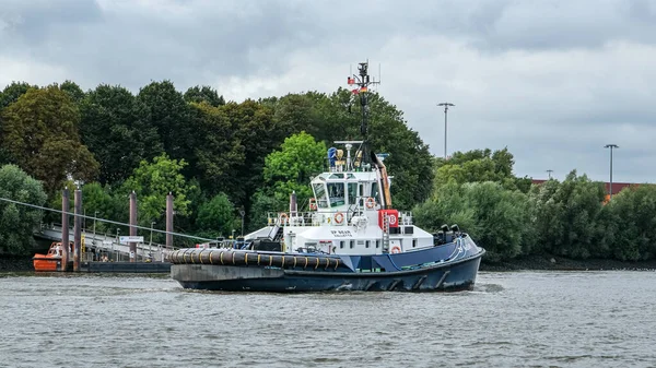 Ship Moored Water River — Stock Photo, Image