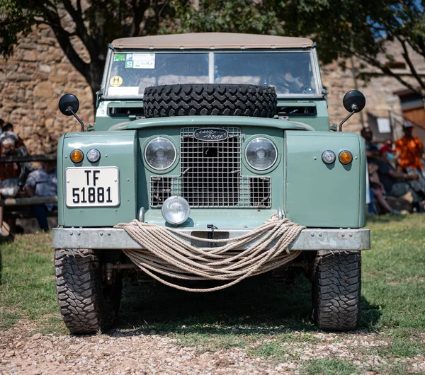 Course Jeep Sur Une Route Rurale — Photo