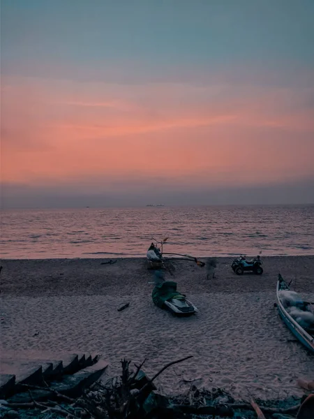 Belo Pôr Sol Sobre Mar — Fotografia de Stock