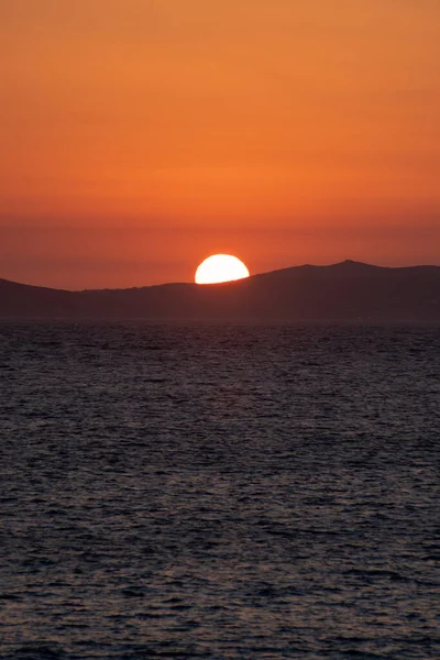 Sonnenuntergang Über Dem Meer — Stockfoto