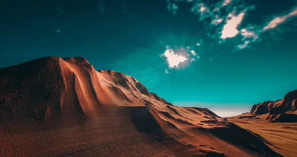 Красивий Пейзаж Пустелі — стокове фото