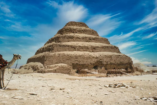 Пирамиды Пустыне — стоковое фото