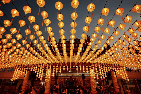 Lanternas Cidade China — Fotografia de Stock