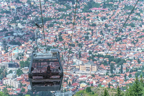 Vista Montaña Desde Cima Del Pueblo — Foto de Stock