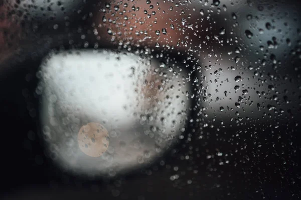 Краплі Дощу Склі Краплями Води Вікні — стокове фото