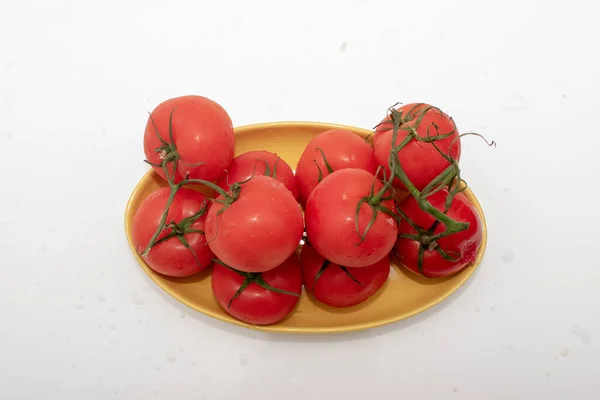 Fresh Tomatoes White Background — Stock Photo, Image