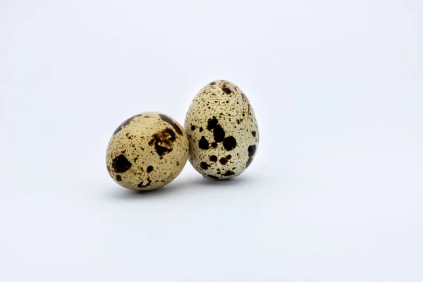 Quail Eggs White Plate Light Background — Stock Photo, Image