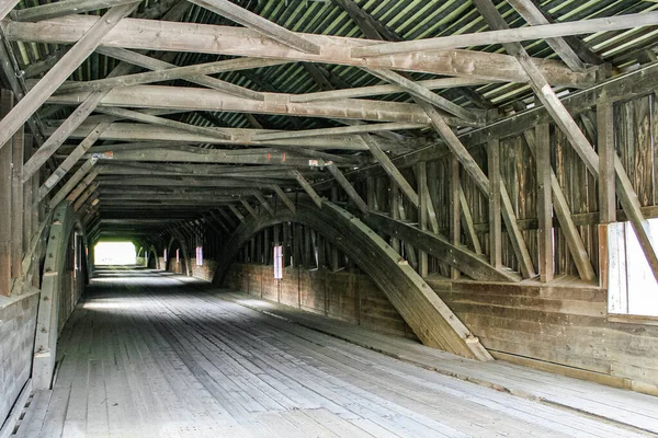 Old Wooden Bridge City — Stock Photo, Image