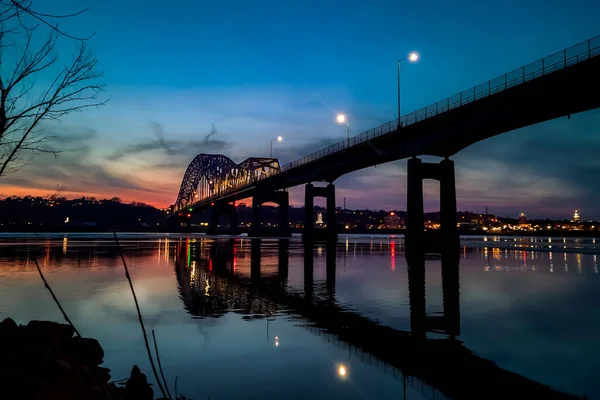 Мост Через Реку Городе Рига Латвия — стоковое фото