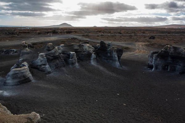Όμορφη Θέα Των Βουνών Στο Βόρειο Τμήμα Της Iceland — Φωτογραφία Αρχείου